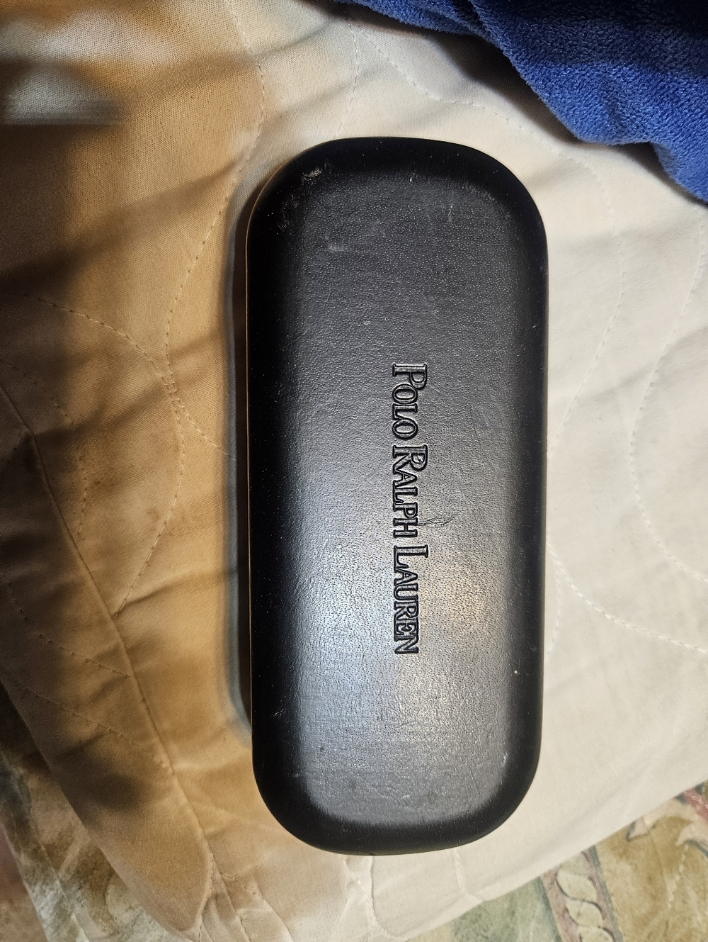 Polo Ralph Lauren Black Leather Glasses Case